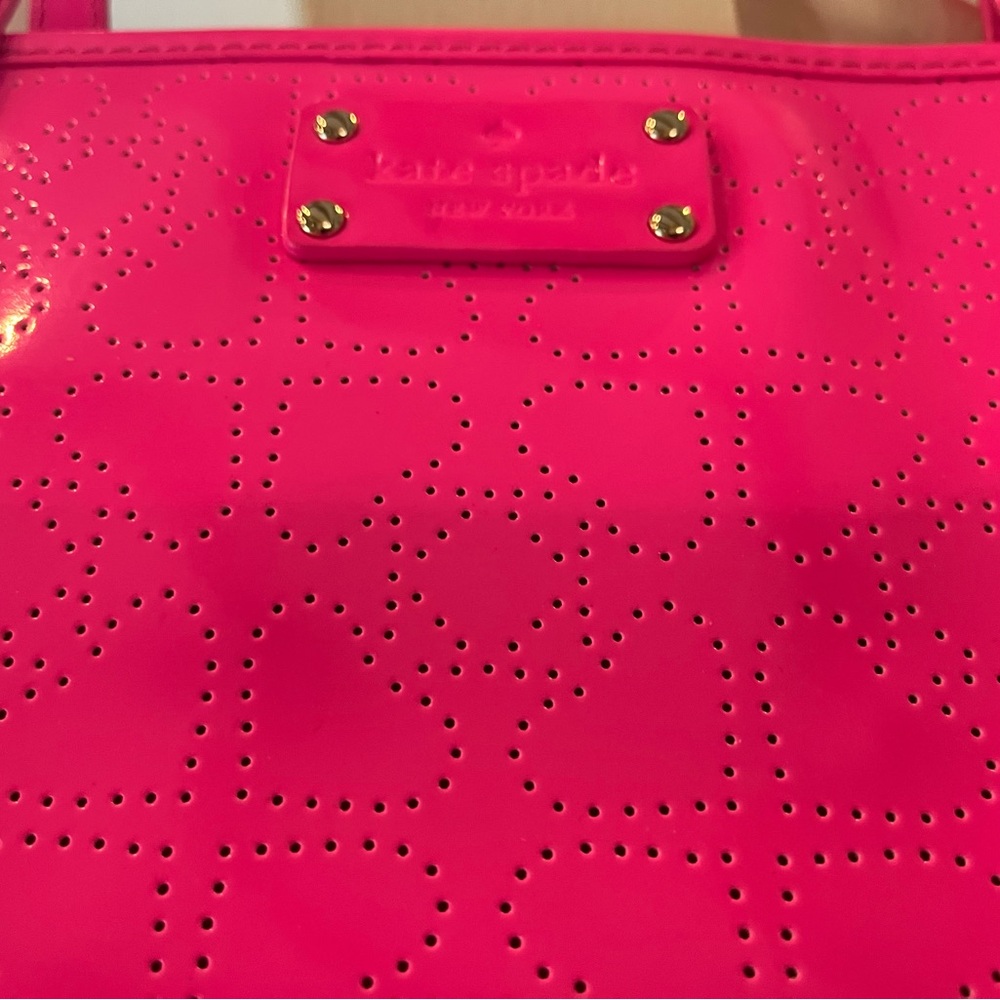 Kate Spade New York Molly Bikini Dot Large Women's Tote Bag - Neon Pink - Picture 7 of 16